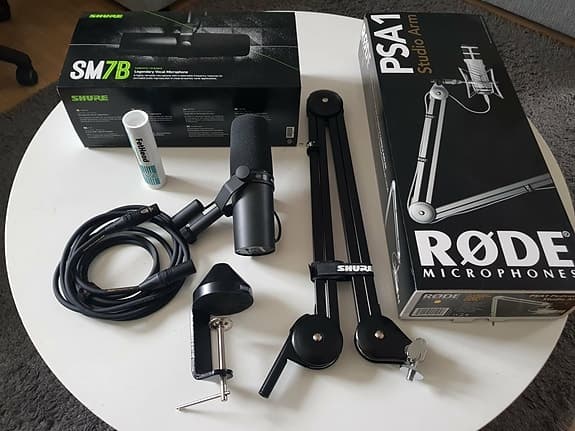 Shure SM7b / Rode PSA1 / Triton Audio Fethead Germanium/Roland Gold Series XLR