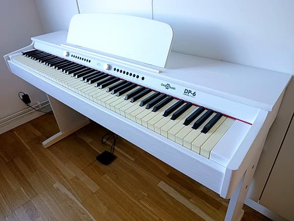 Gear4music DP-6 digitalpiano vitt