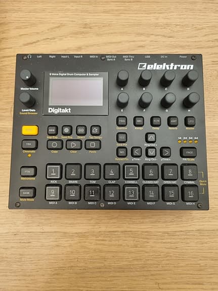 Elektron Digitakt trummaskin / sampler svart