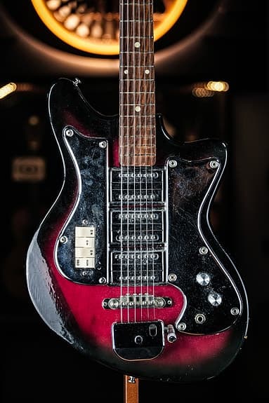 1960s Noname Solid Body Electric Guitar MIJ sunburst