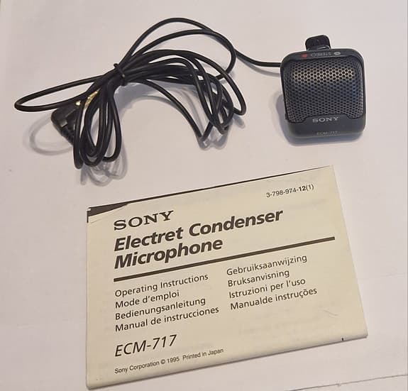 Sony ECM-717 elektret kondensatormikrofon