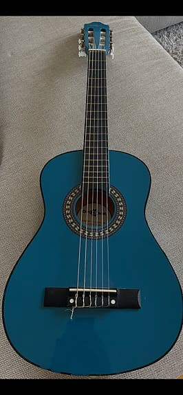 Gear4 music junior 1/2 Classical guitar, blue