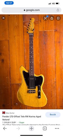 Fender MIJ Korina Offset Telecaster P90