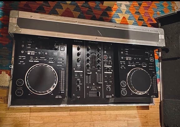 Pioneer CDJ-350 + DJM-350 DJ-spelare och mixerpaket