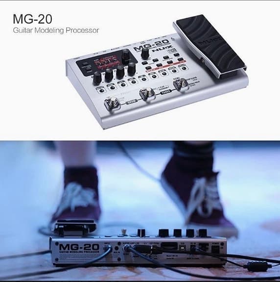 NUX MG-20 gitarrmultieffekt med expressionpedal