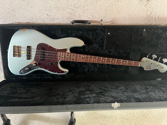 Fender Jazz Bass 60th Ann Road Worn Firemist Silver 2020