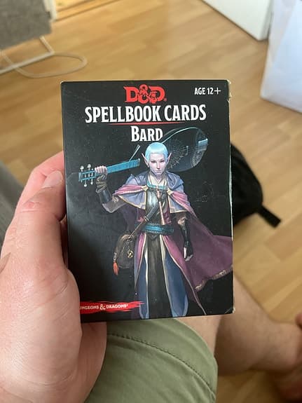 Dungeons & Dragons Spellbook Cards Bard kortlek