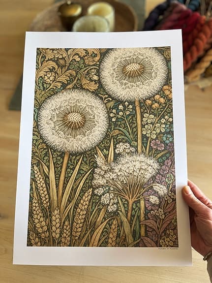 Botanisk poster A3 storlek