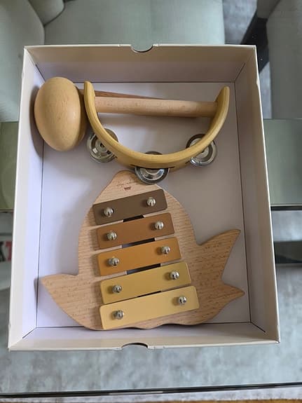 Little Dutch Music Set Lemon musikinstrument för barn