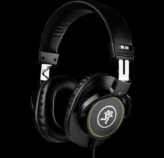 MACKIE MC-100 PROFESSIONAL CLOSED-BACK HEADPHONES 32 OHM MC100 studiohörlurar