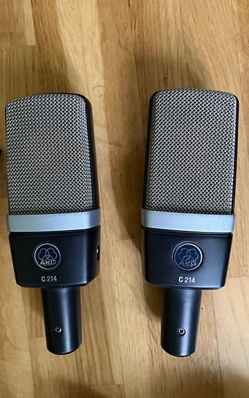 AKG C214 kondensatormikrofoner steropar