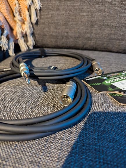 2st Supreme Pro Cables - XLR till 6,3 mm ljud-kablar - 3 meter långa