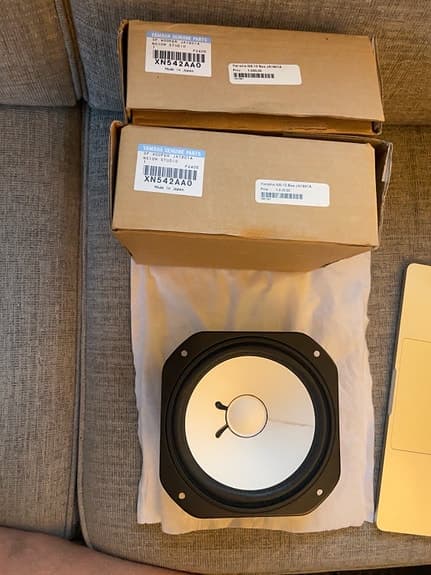Yamaha NS-10M Studio originalelement JA1801A & JA0518A (NOS) i originalkartong