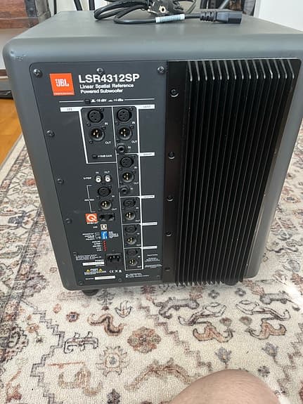 JBL LSR4312SP aktiv studiomonitor-subwoofer svart