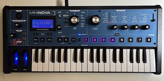 Novation Mininova synthesizer keyboard