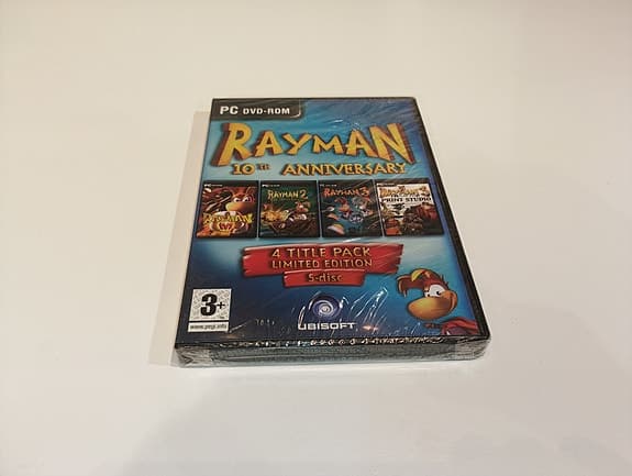 Rayman 10th Anniversary Limited Edition 5-disc PC CD ROM Ny Inplastad