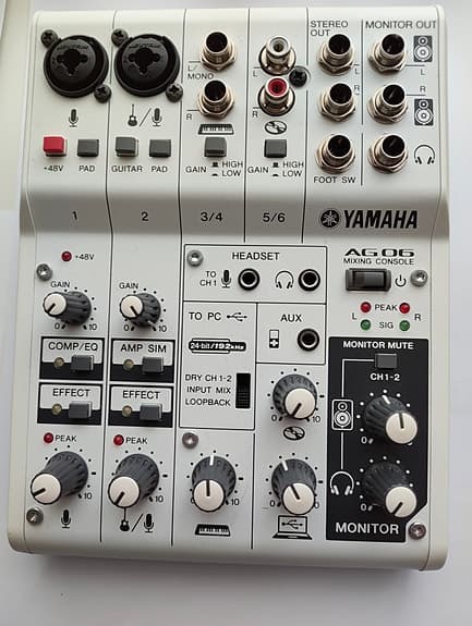 USB Mixer/Ljudkort Yamaha AG 06