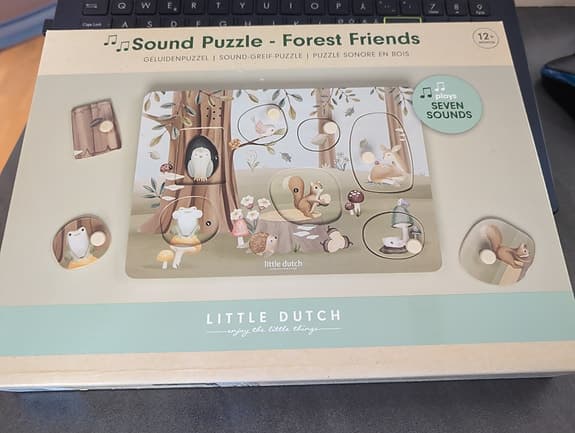 Little Dutch Sound Puzzle Forest Friends träpussel
