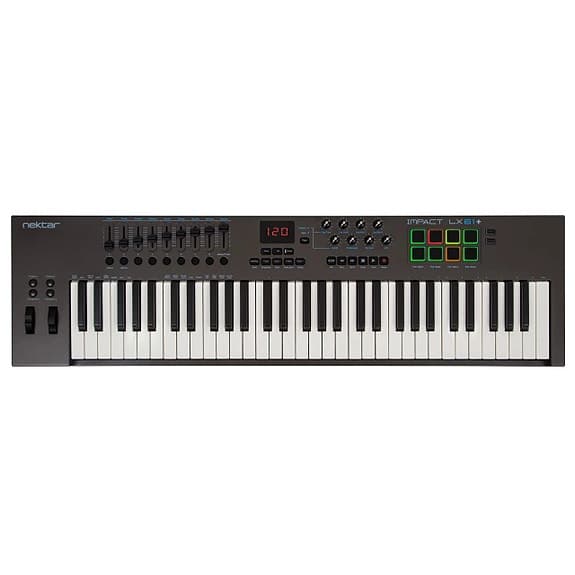 Nektar Impact LX61+ MIDI-keyboard 61 tangenter svart