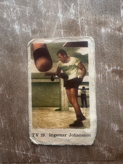 1962 Dutch Gum TV Set #29 Ingemar Johansson boxning