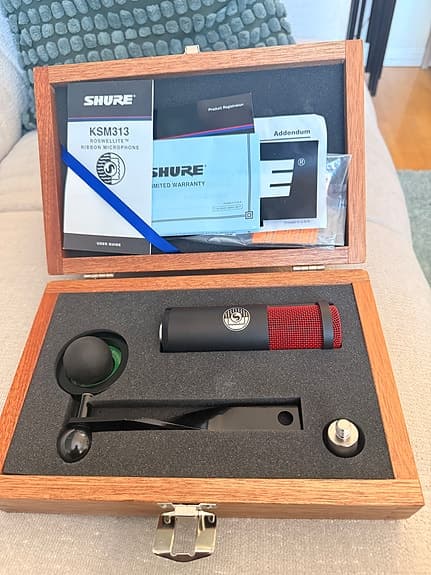 Shure KSM313 – Premium Ribbonmikrofon i nyskick