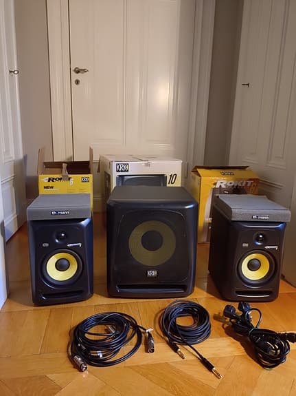 KRK Rokit 6 G3 + KRK 10s subwoofer