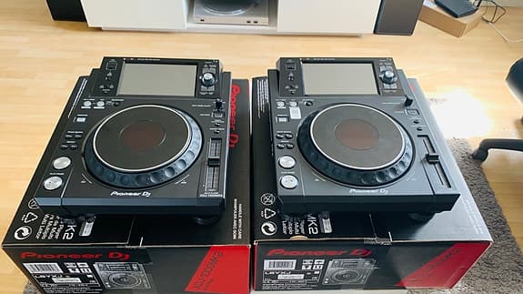 Pioneer XDJ 1000 mk2 DJ-spelare svart (2 st)