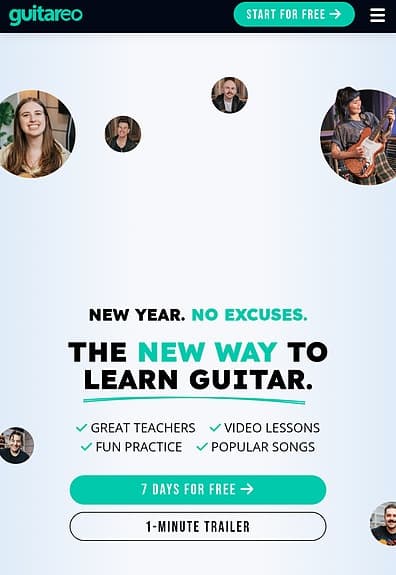 Guitareo Online Gitarrlektioner - 90 dagar
