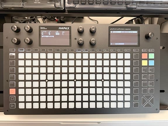 Squarp Hapax + MIDI-tillbehör – performance sequencer i nyskick
