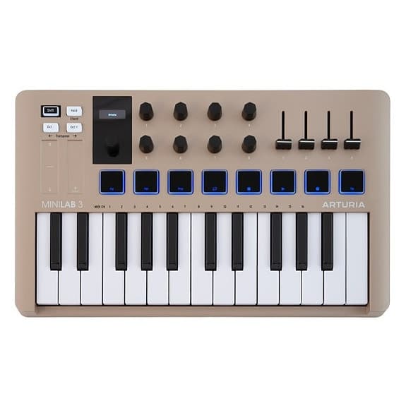 Helt ny Arturia MiniLab 3 Champagne edition, MIDI-keyboard 25 tangenter