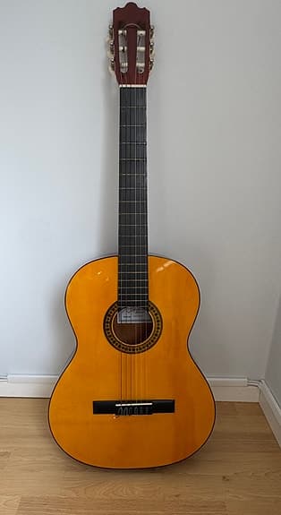Klassisk akustisk gitarr natur