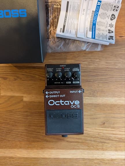 Boss OC-5 Octave Pedal – Mint Condition w/ Original Box