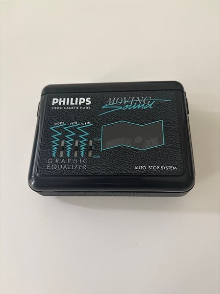 Vintage Philips Moving Sound D-6616 Walkman (Fungerar!)