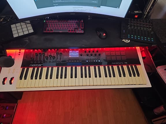 Nektar Panorama P6 MIDI-keyboard 61 tangenter svart/vit