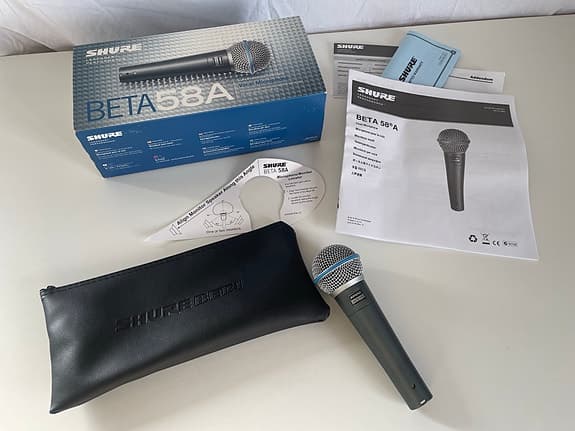 Shure Beta 58A dynamisk sångmikrofon
