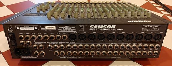 Samson analog mixer ljudmixer 16 kanaler
