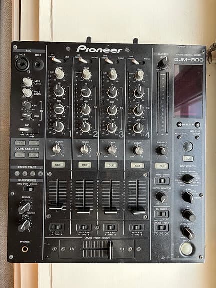 Pioneer DJM-800 DJ-mixer 4-kanals svart