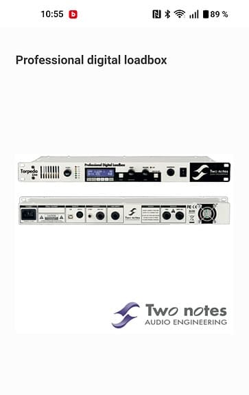 Two Notes Torpedo Professional Digital Interface