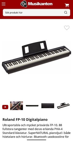 Digital Piano Roland FP10