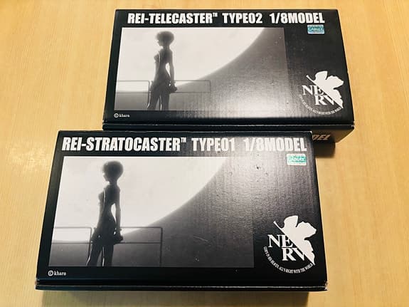 Rei Stratocaster & Telecaster 1/8 modellgitarrer Evangelion