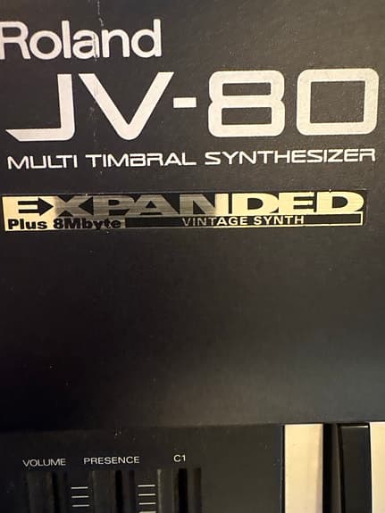 Roland JV-80 synthesizer Expanded Vintage Synth