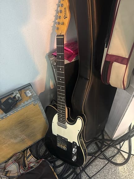 Green telecaster med Lundgren mickar
