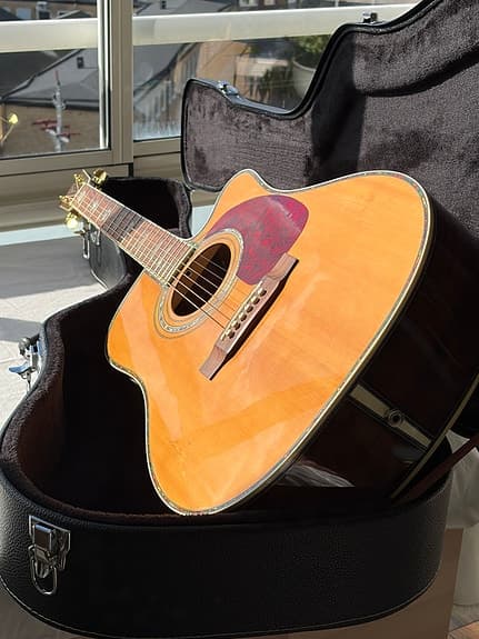 Martin akustisk gitarr typ Country Western inbyggd elektronik, inkl Hard Case.