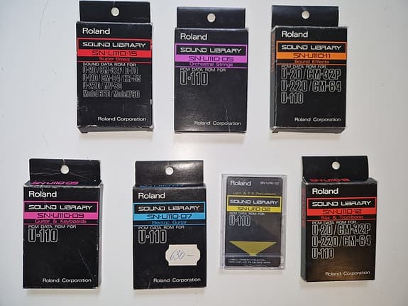 Sound libraries till Roland U-110/220/20