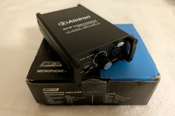 Alctron MA-3P inline preamp / mic booster (Cloudlifter-typ)