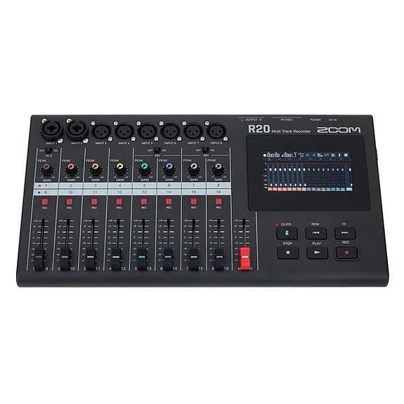 Zoom R20 portabel multitrack-inspelare svart