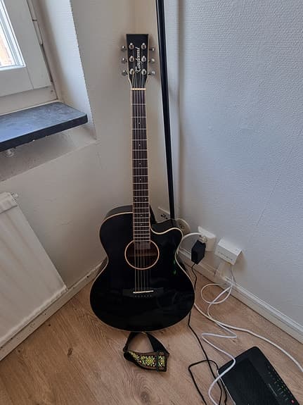 Tanglewood Winterleaf akustisk gitarr svart