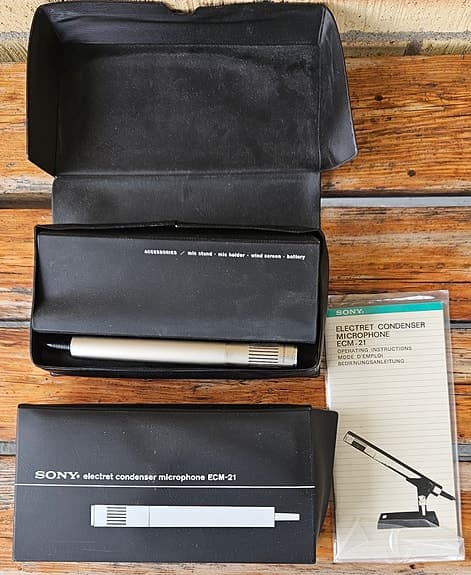 Sony electret condenser microphone ECM-21