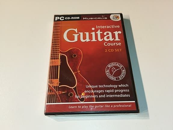 Musicalis Interactive Guitar Course PC CD ROM gitarr kurs Global Software 2003