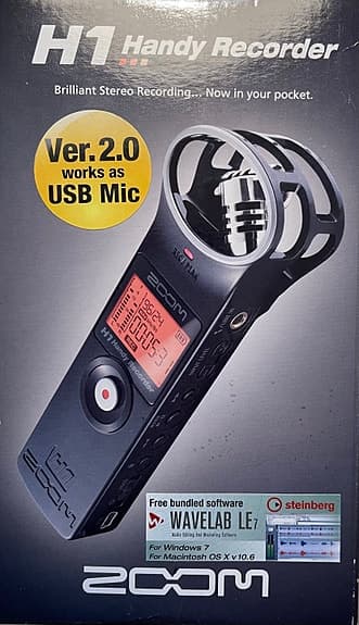 Zoom H1 Handy Recorder USB-mikrofon, Med tillbehör